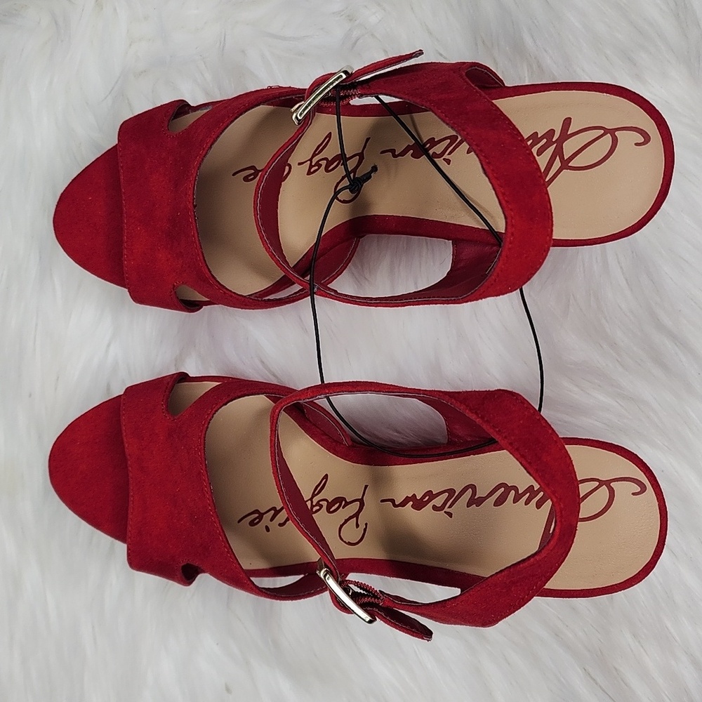 American Rag Rochelle Red Sandal Wedges - New In Box - Picture 14 of 16